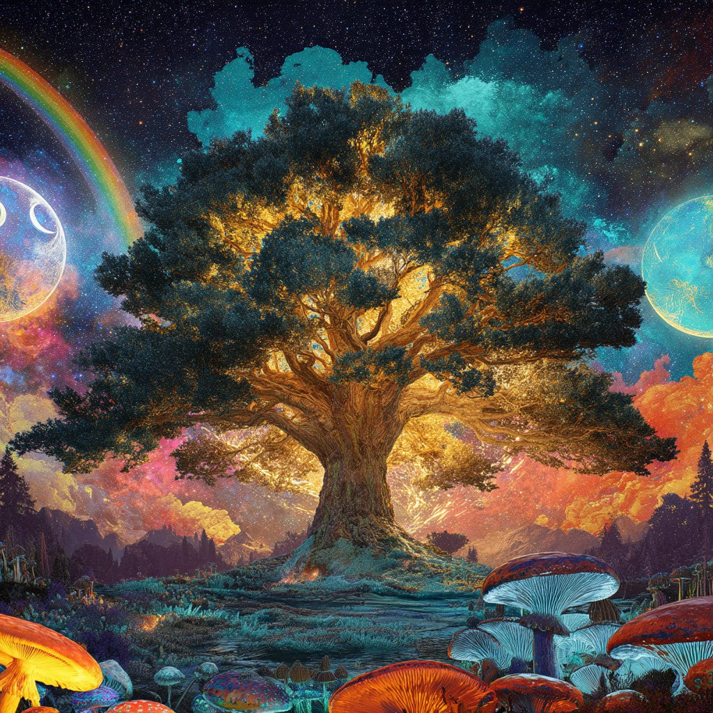 Regnbågsträd - Diamantmålning