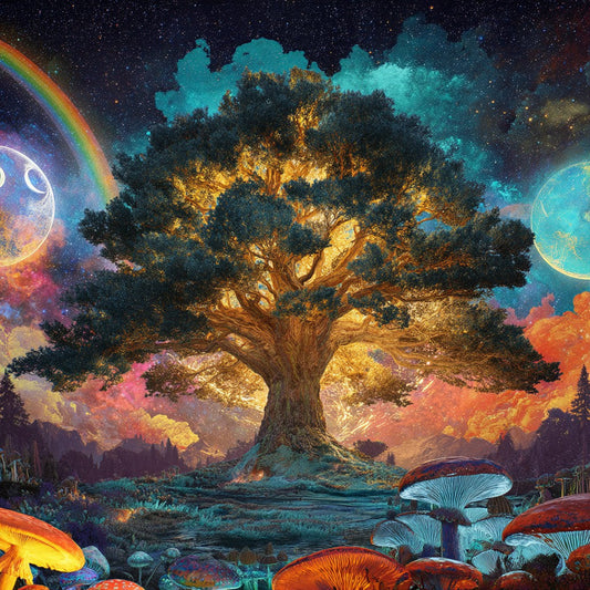 Regnbågsträd - Diamantmålning