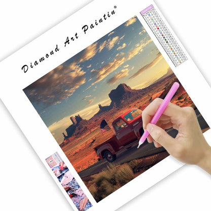 Route 66-lastbil - Diamantmålning