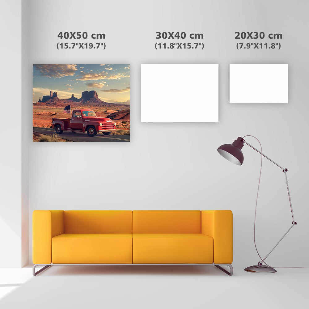 Route 66-lastbil - Diamantmålning