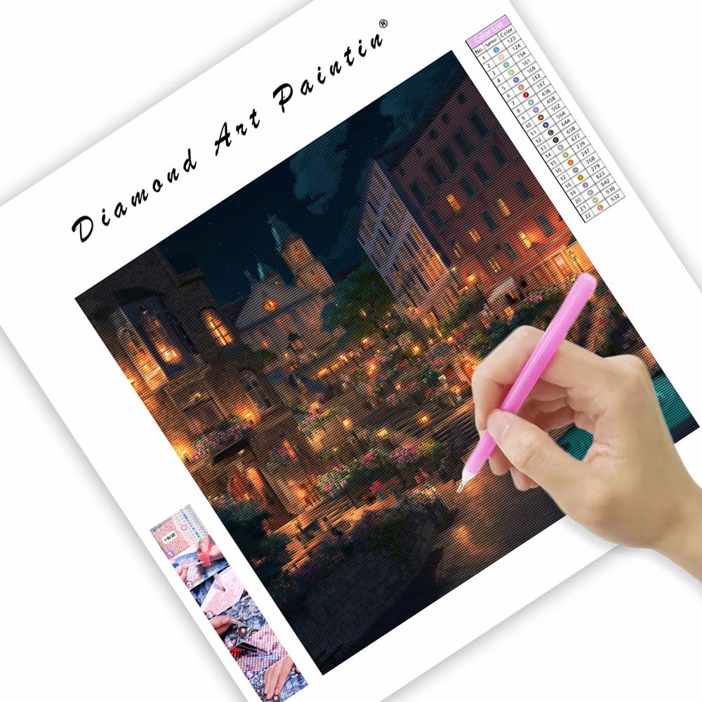 Trappa till gryningen - Diamantmålning