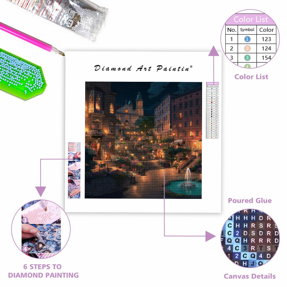 Trappa till gryningen - Diamantmålning