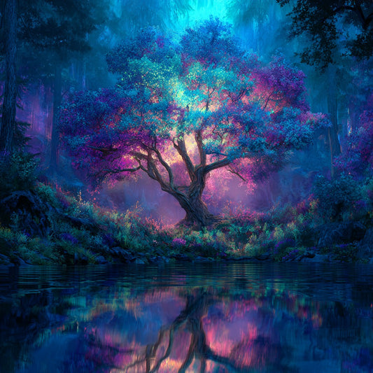 Stjärnljusträdskuggor - Diamantmålning