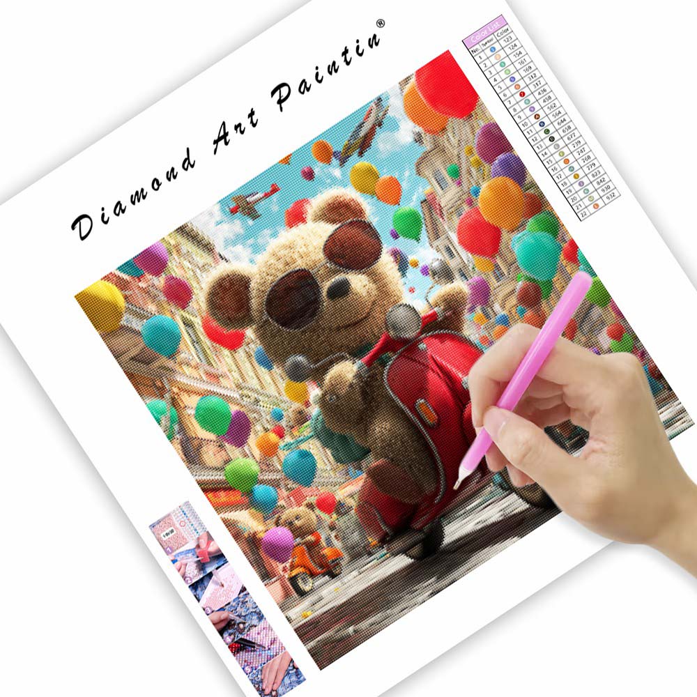 Urban björnfärd - Diamantmålning