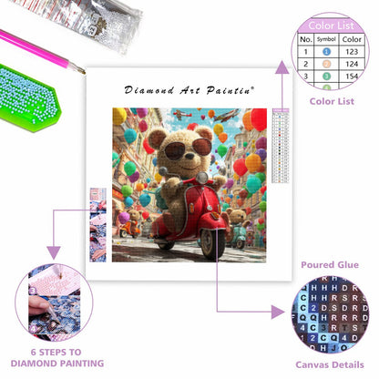 Urban björnfärd - Diamantmålning