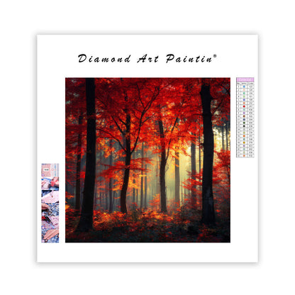 Höstskog - Diamantmålning