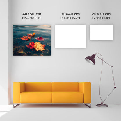 Höstlönnlöv vid Sjön - Diamantmålning