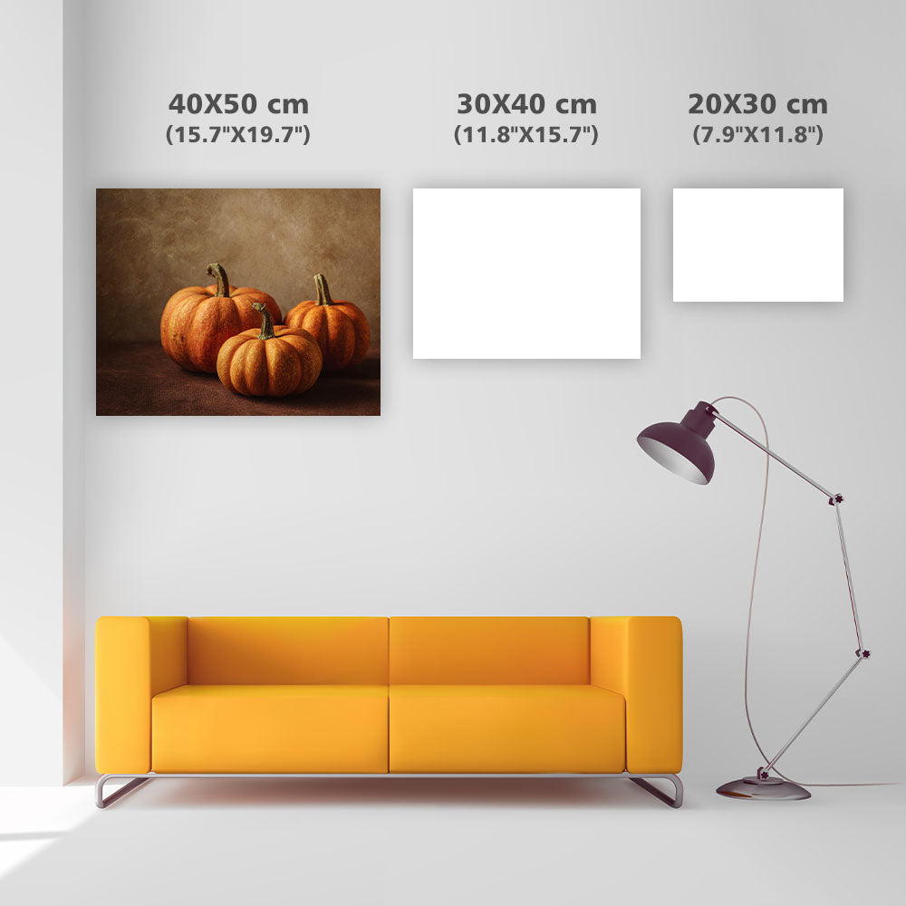 Höstpumpor och Skörd - Diamantmålning