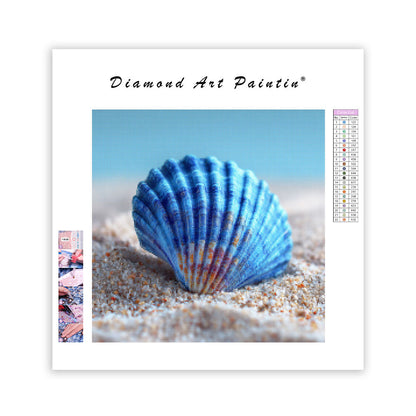 Blå Snäcka - Diamantmålning
