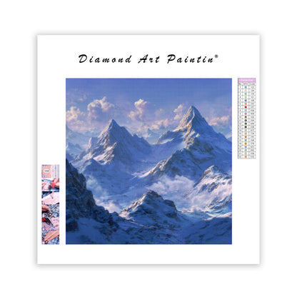 Kall Morgon i Blå Bergen - Diamantmålning
