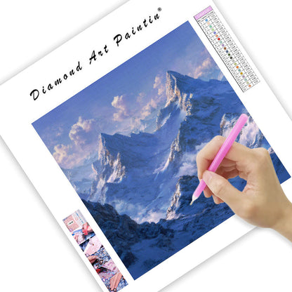 Kall Morgon i Blå Bergen - Diamantmålning