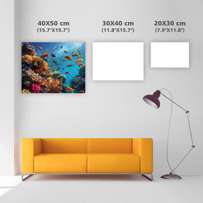 Färgglatt Korallrev - Diamantmålning