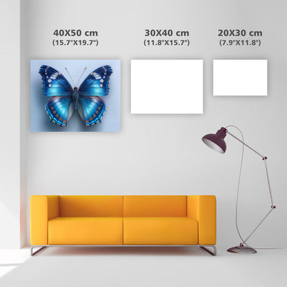 Fräsch Blå Fjäril - Diamantmålning