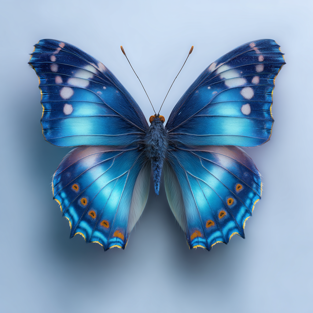 Fräsch Blå Fjäril - Diamantmålning