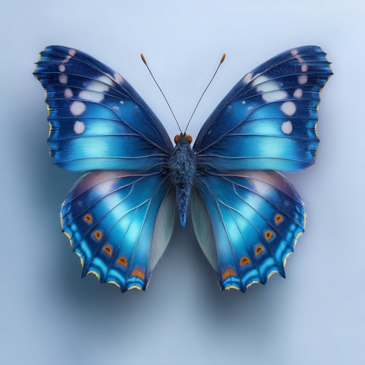 Fräsch Blå Fjäril - Diamantmålning