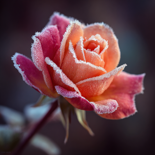 Frusen Ros med Kallt Ljus - Diamantmålning