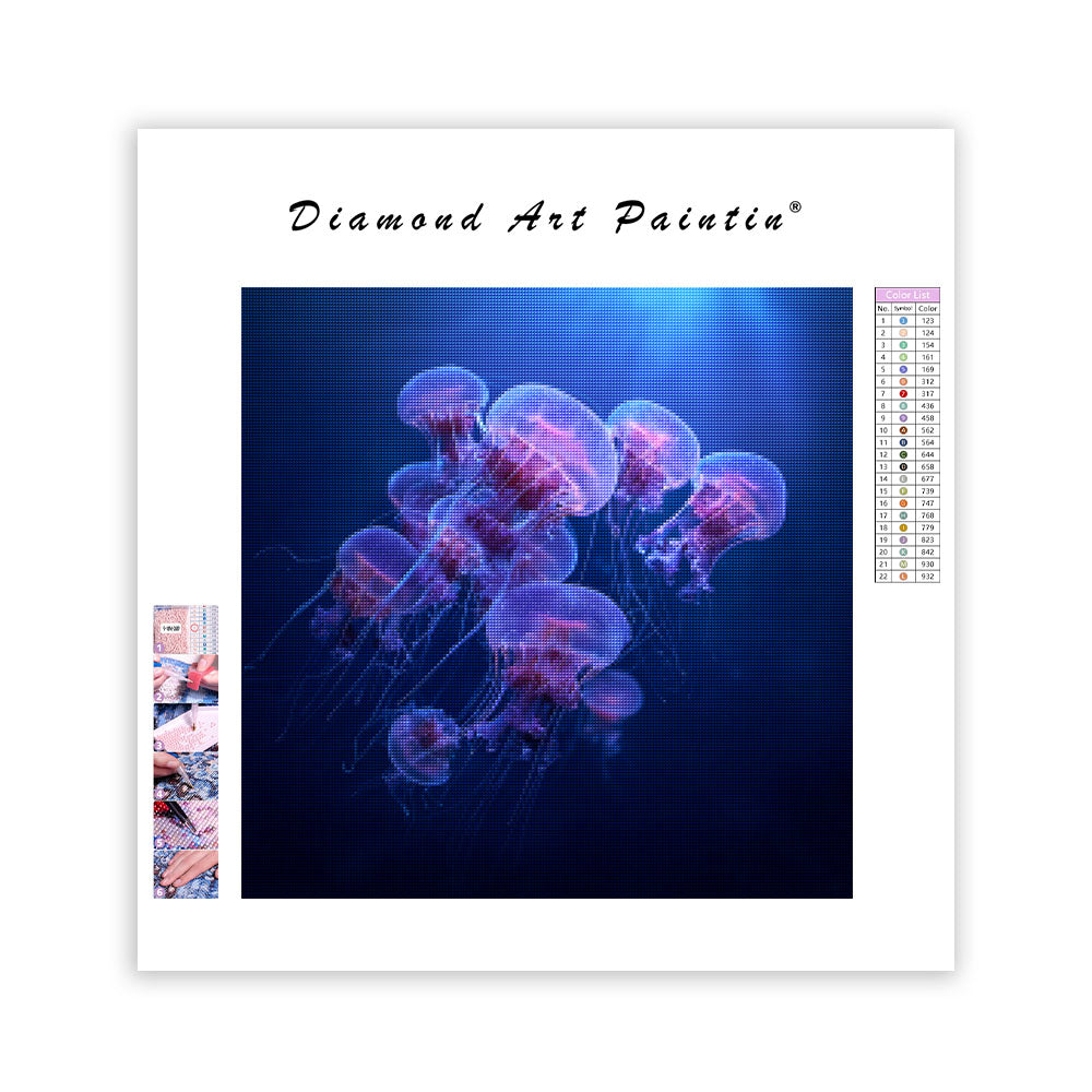 Glödande Manet - Diamantmålning