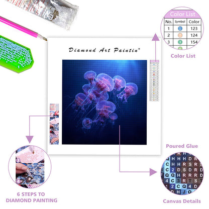 Glödande Manet - Diamantmålning