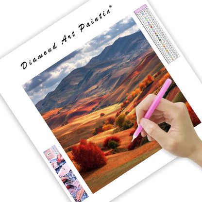 Gyldene Höstfält - Diamantmålning