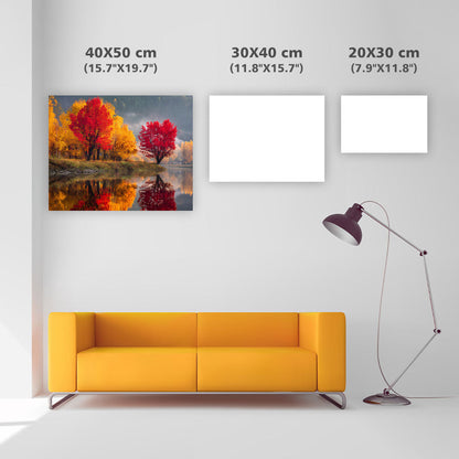 Gyldene Höstskog - Diamantmålning