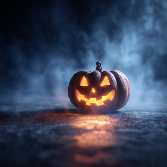 Läskig Halloweenpumpalykta - Diamantmålning