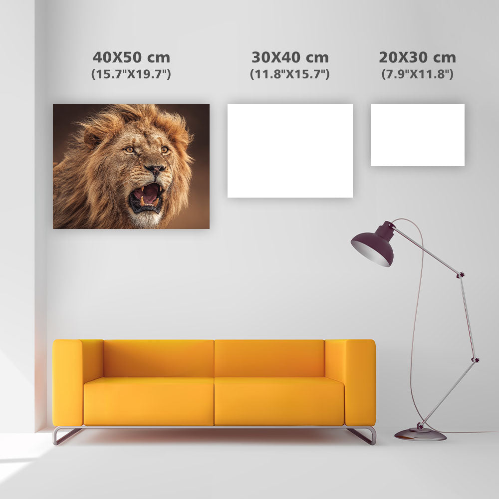 Lejon på Savannen - Diamantmålning