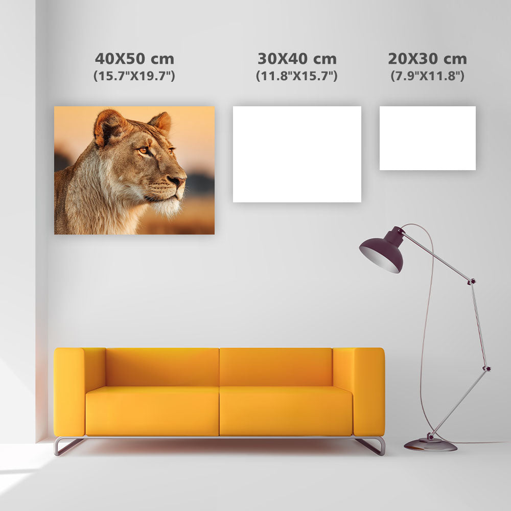 Lejoninna på Savannen - Diamantmålning