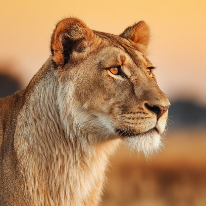 Lejoninna på Savannen - Diamantmålning