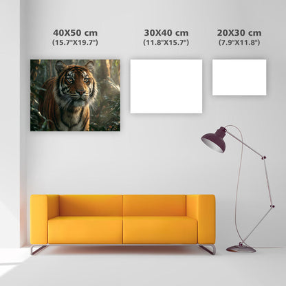 Majestätisk Tiger i Djungeln - Diamantmålning