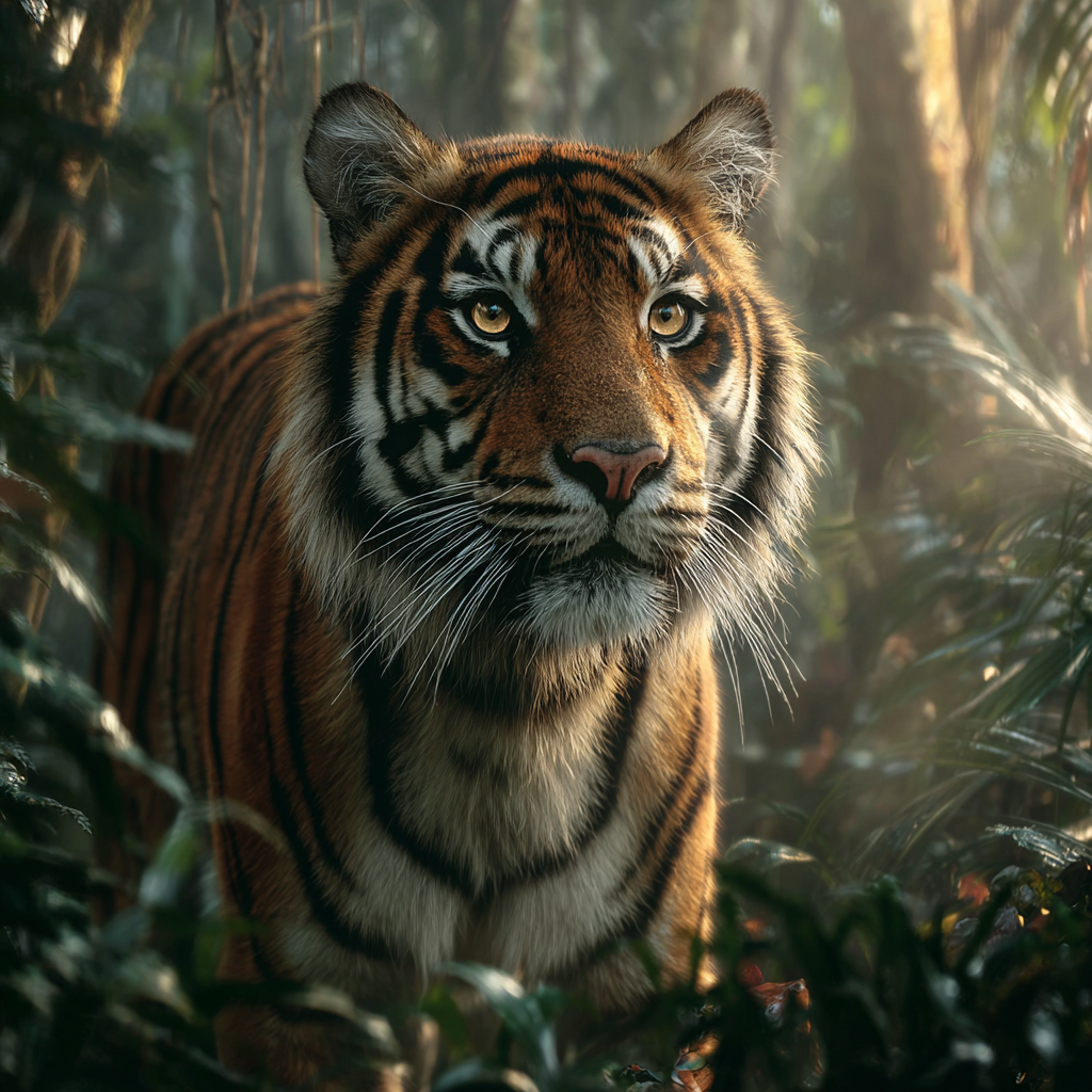 Majestätisk Tiger i Djungeln - Diamantmålning