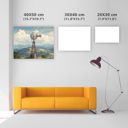 Rustik Väderkvarn - Diamantmålning