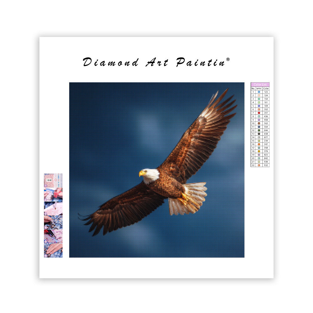 Seglande Örn - Diamantmålning