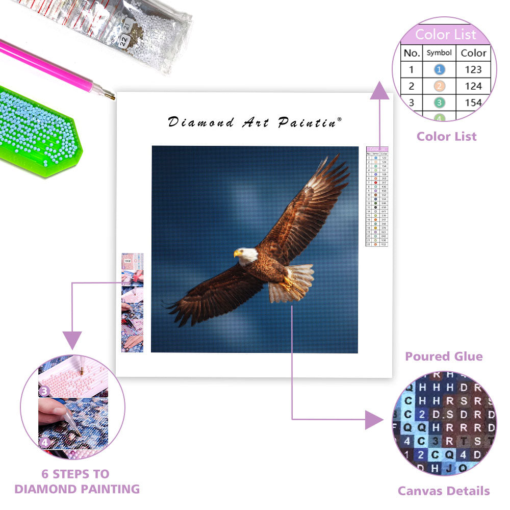Seglande Örn - Diamantmålning