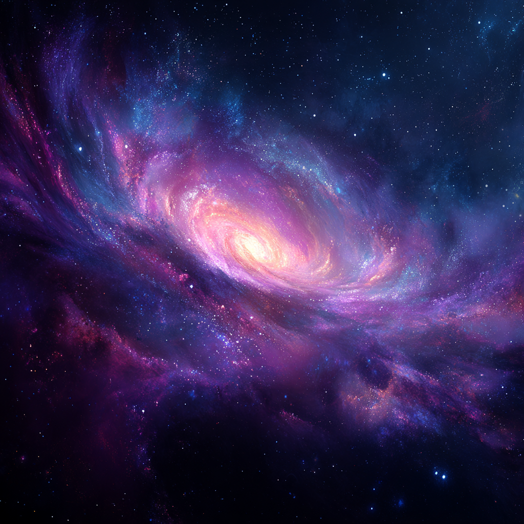 Snurrande Kosmisk Nebulosa - Diamantmålning