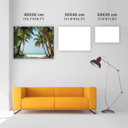 Tropiska Kokospalmer - Diamantmålning