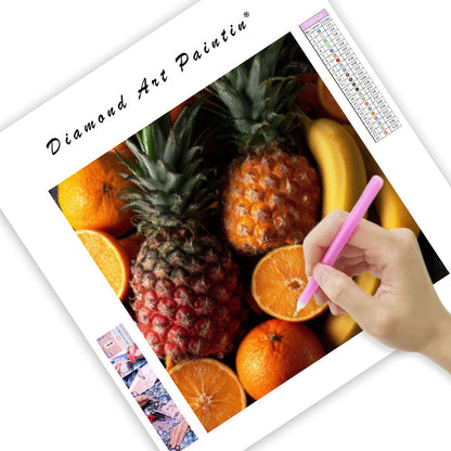 Tropisk Fruktbricka - Diamantmålning