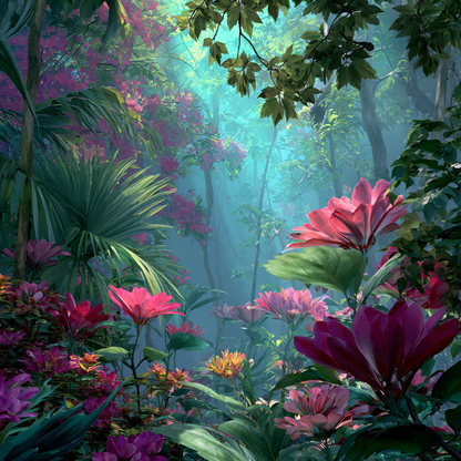 Tropisk Djungel - Diamantmålning