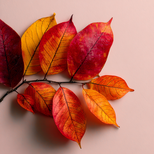 Livfulla Höstlöv - Diamantmålning