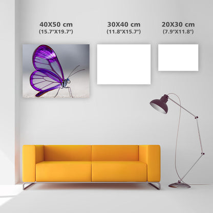 Livfull Lila Fjäril - Diamantmålning