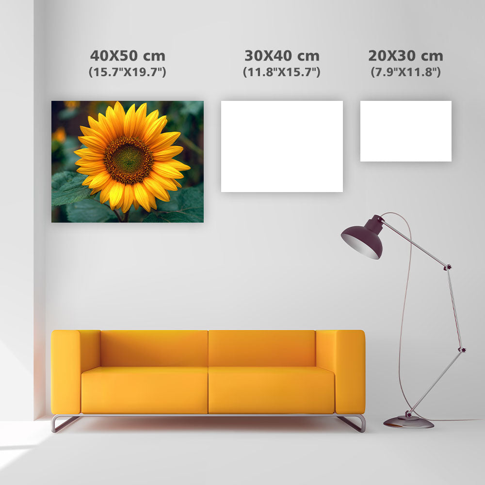 Livfull Solros - Diamantmålning