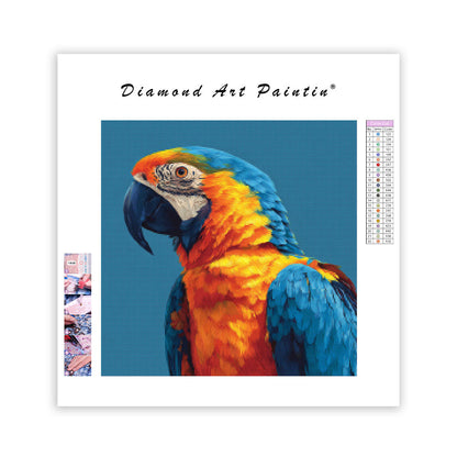 Livfull Tropisk Fågel - Diamantmålning