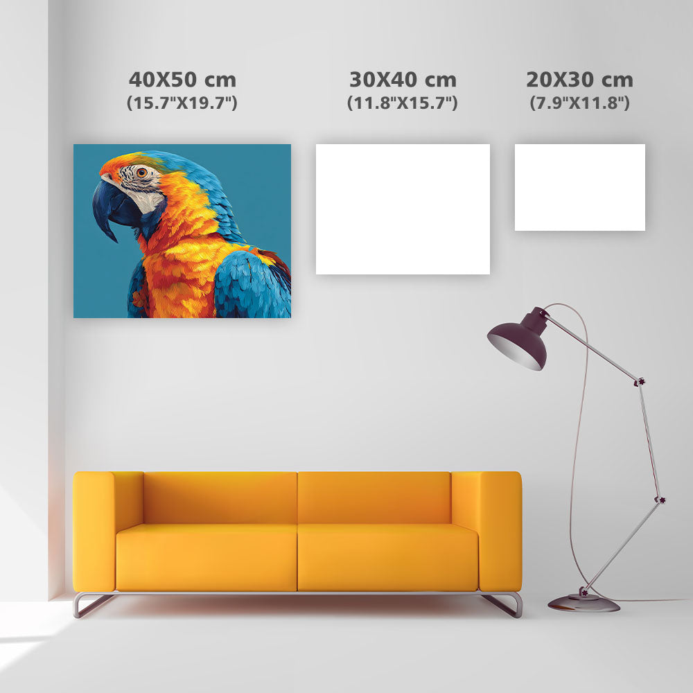 Livfull Tropisk Fågel - Diamantmålning