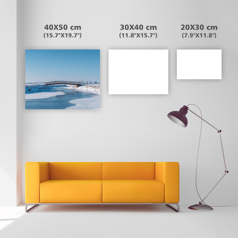 Vinter Snöbro - Diamantmålning