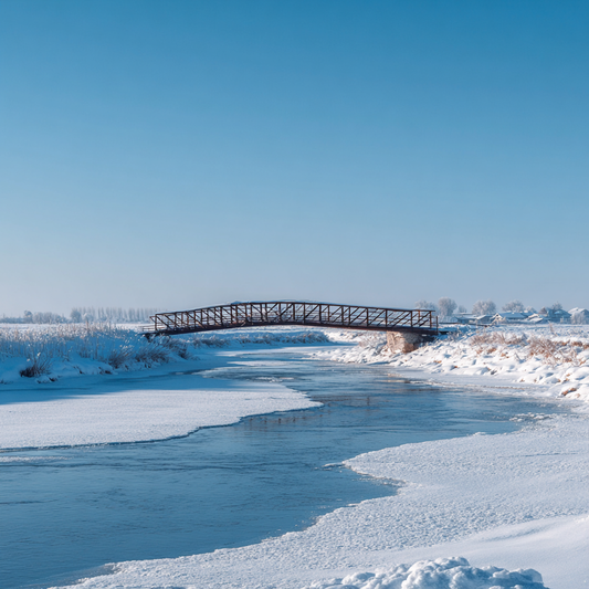 Vinter Snöbro - Diamantmålning