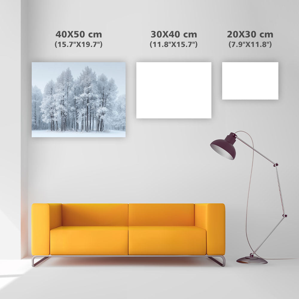 Vintersnöig Skog - Diamantmålning