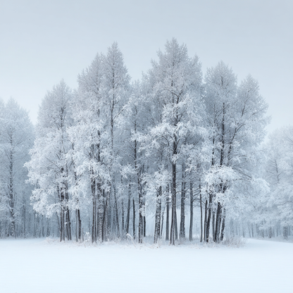 Vintersnöig Skog - Diamantmålning