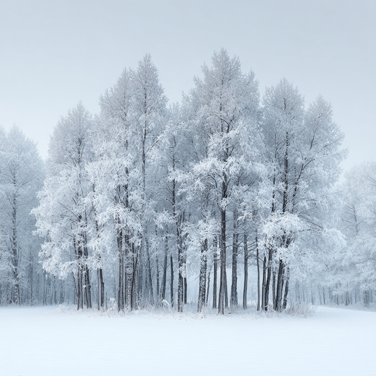 Vintersnöig Skog - Diamantmålning
