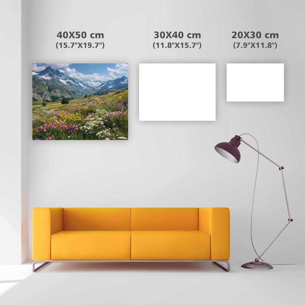 Alpin ängsvildblommor - Diamantmålning