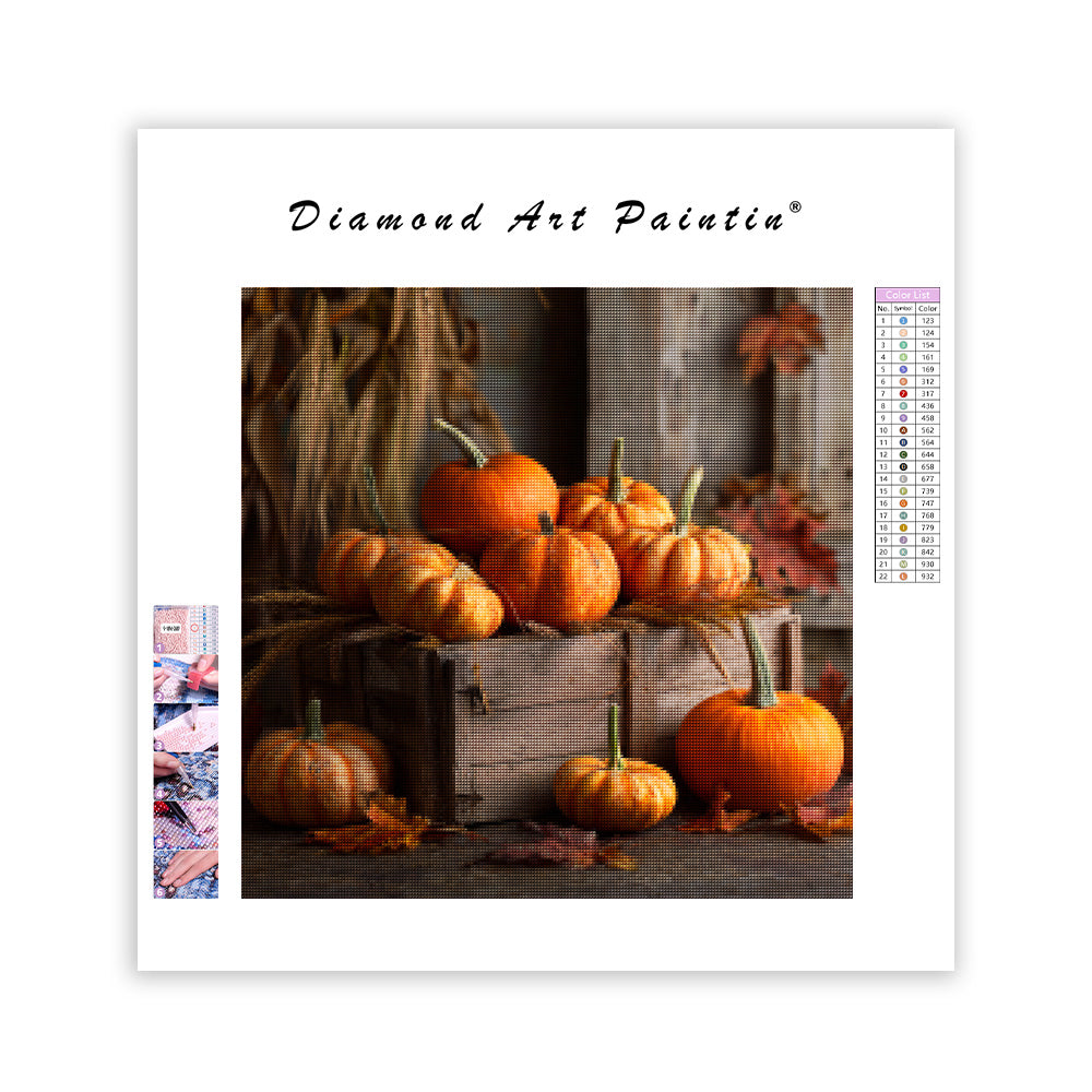 Höst pumpa skörd - Diamantmålning