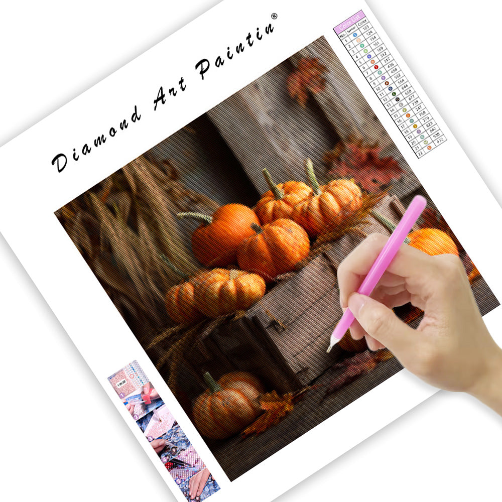 Höst pumpa skörd - Diamantmålning